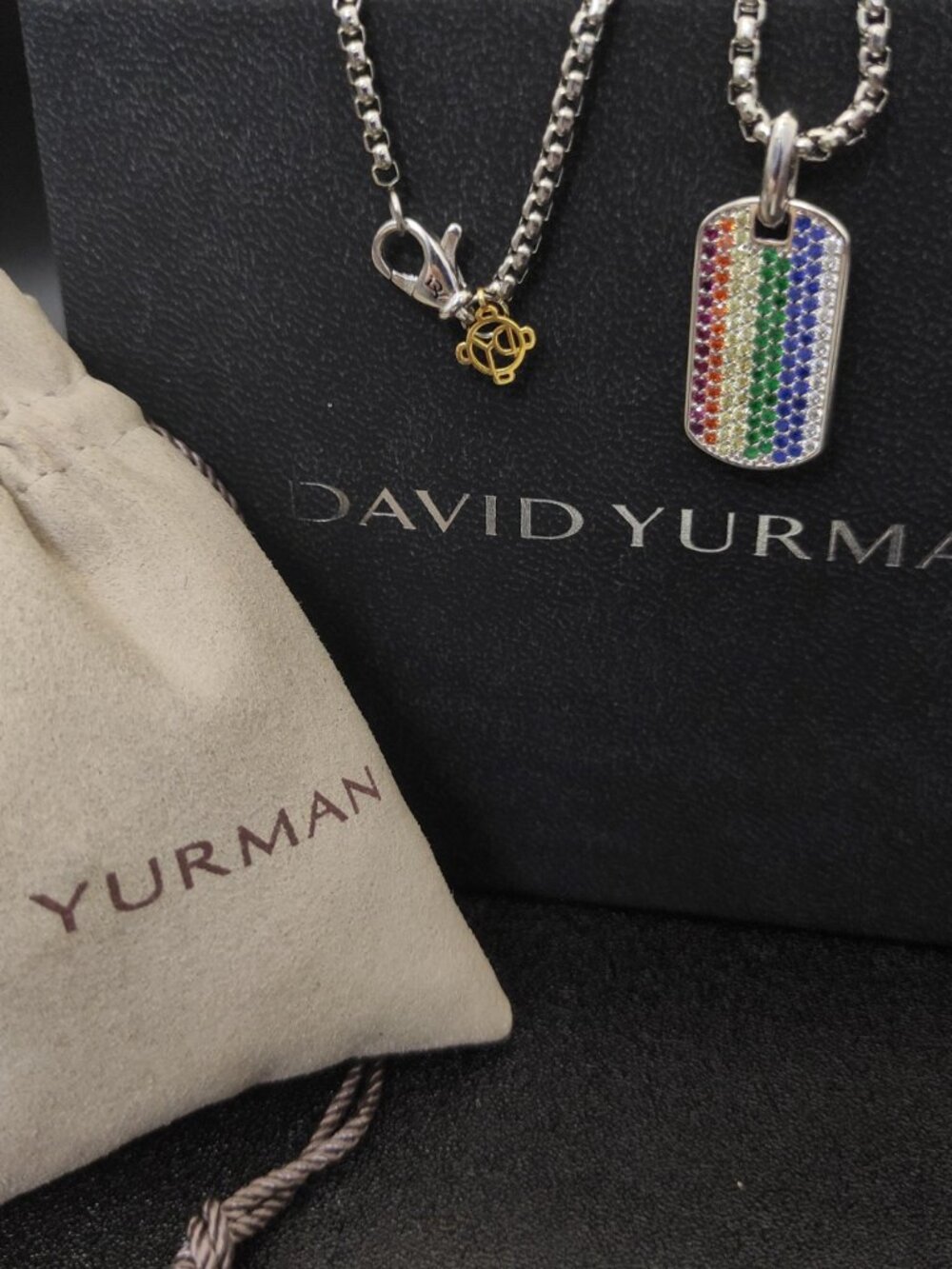 David Yurman 925 Silver Necklaces with Original Pouch